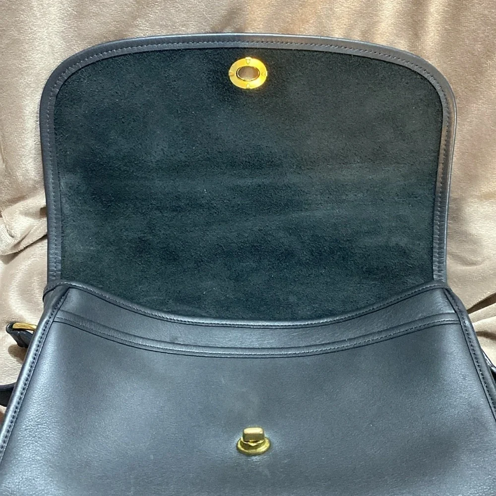 Vintage Coach City Bag 9790 Legacy black leather excellent condition